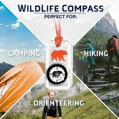 Sun Company Wildlife Compass for Kids – Children’s Compass