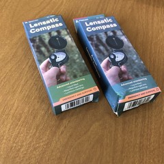 (2) pair Coghlan’s 8164 Lensatic Compass Liquid Filled luminous markings – new