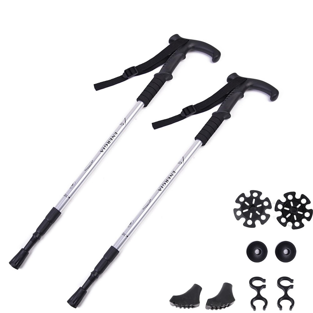 Pair of 2 Trekking Poles Ultralight Hiking Sticks for Backpacking Walking Can…
