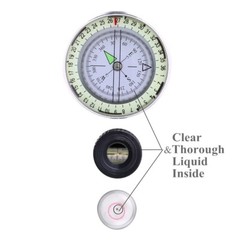 Military Compass High Accuracy Waterproof Compass Carry Bag Lensatic Compass