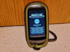 Magellan eXplorist 610 USA Handheld GPS Unit Outdoors w/ Holster & Cable