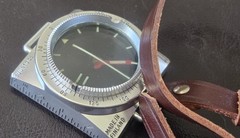 Vintage SUUNTO Co Wrist Compass Made in Finland Square Case Leather Strap Nice
