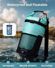 Waterproof Dry Bag for Women Men, 5L//20L Roll Top Lightweight Dry 10L Green