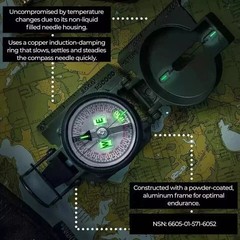 Cammenga Style 3HCS US Miltary Lensatic Waterproof Compass Replica Camping Gift
