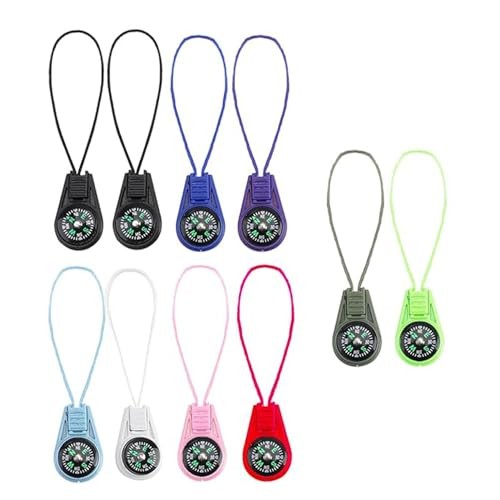 Compass for Kids Mini Compass Keychain Multi-Color Button Compasses for 10 pcs