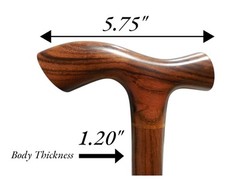 Wooden Walking Cane – Handcrafted in Central America, Luxury Laurel Wood