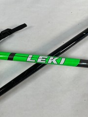 Set of 2 – Leki Rider Junior Kids Black / Green Color Walking Sticks / Trekking