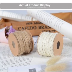 Eco Friendly Jute Rope Twine Burlap Rope Rustic Texture Generous Length Options