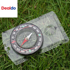 4 Pcs Outdoor Compass with Adjustable Declination,Magnifier,Ruler,Scale. Multifu