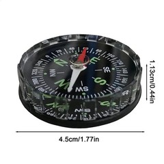 45Mm Handheld Mini Compass Outdoor Camping Hiking Survival Guider Navigation Com