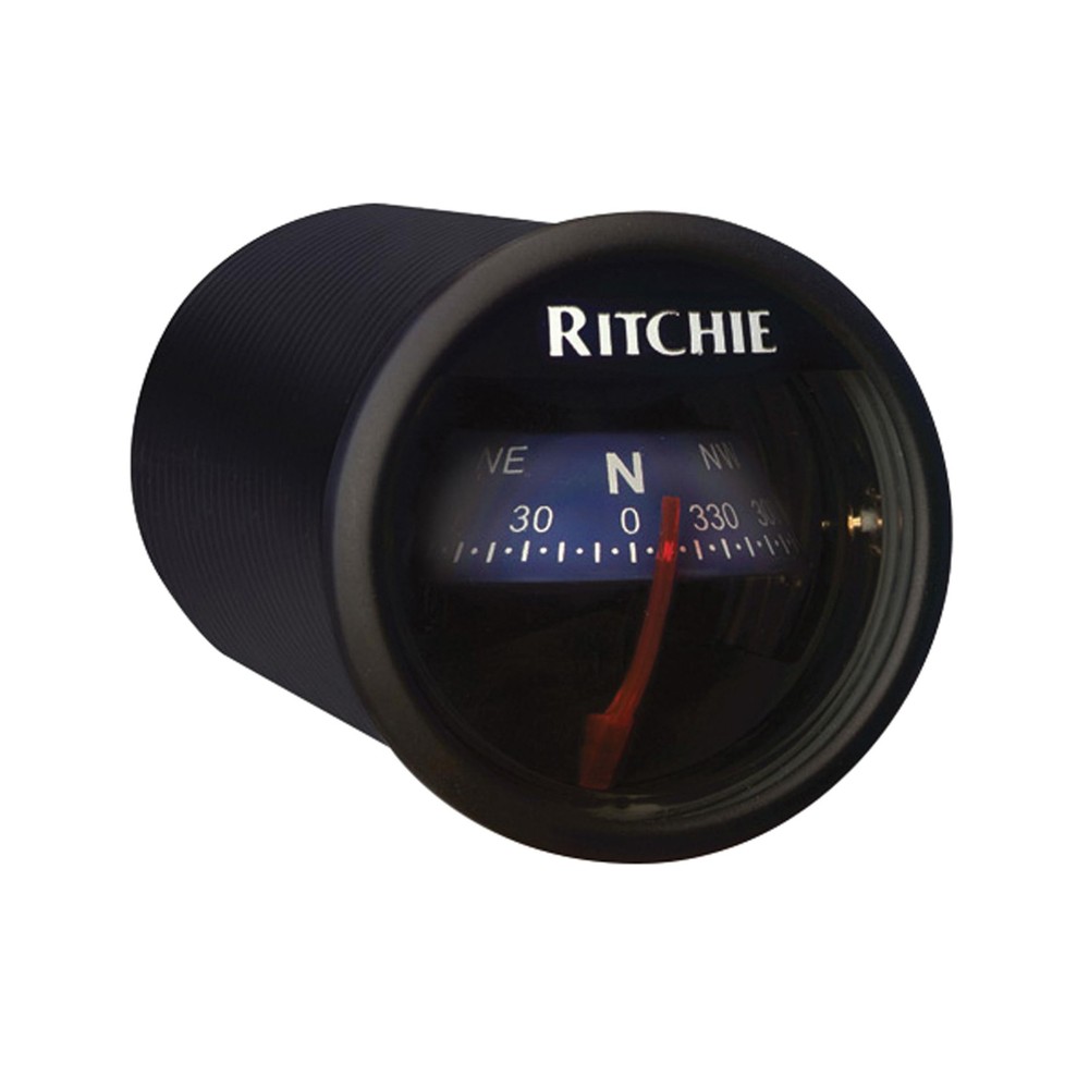 Dash Mount Compass Black with Blue Dial for Accurate Navigation