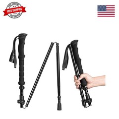 Travel Folding Trekking Hiking Pole with Carrying Case,Collapsible Cane Adjus…