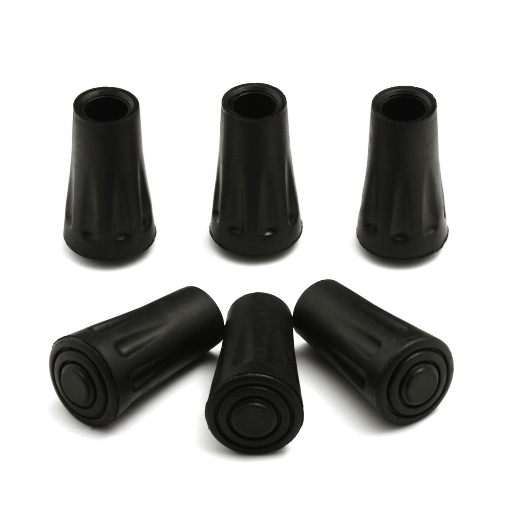 6 PCS Replacement Rubber Tip Longer Cap Fits Trekking Pole Hiking Stick