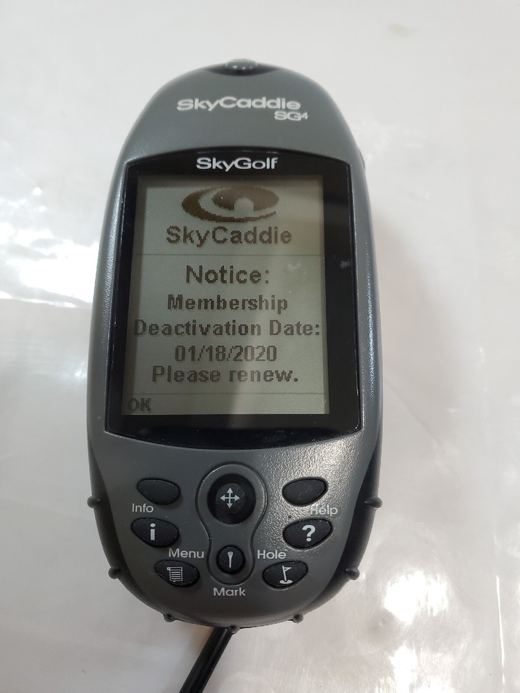 SkyGolf SkyCaddie SG4 Handheld LCD Display Portable Golf GPS Range Finder As Is
