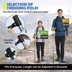 Collapsible Trekking Poles Nordic Walking Sticks Hiking Alpenstock for Men Women