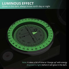 Compass, Hiking Compass Military Compass Multifunctional Waterproof Metal Sig…