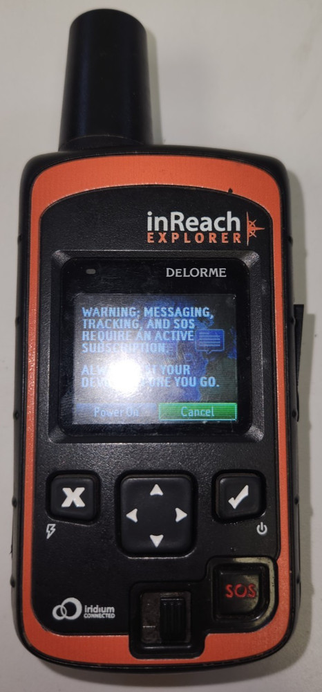 DeLorme inReach Explorer INRCH25 GPS Satellite Communicator Bluetooth UNTESTED