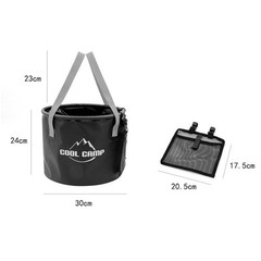Portable Water Basin Heavy Duty PVC Tarpaulin Quick-drying Stand Upright