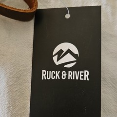 Ruck & River Leather Hiking Gear Pouch with 6 Glass Cork Bottles