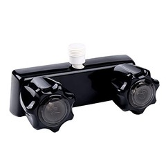 RV Exterior Shower Box Kit with Lock for Outside, Outdoor Non-Metallic RV Black