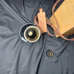 Vintage 1950s Weems & Plath Hand Bearing Compass With Wood Case And Strap