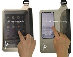Freegrace Waterproof Pouches with Waist Strap / Pouch Case Bundle Set- Gray