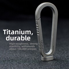 Keychain Carabiner Lightweight Alloy for Outdoor Backpack Hanging Buckle