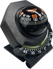 Car Compass, Car Dashboard Compass Ball with Slope Meter, Adjustable Night Visio