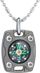 Waterproof Mini Titanium/Brass Compass – Ideal for Hiking & Survival