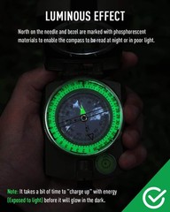 Camouflage Tactical Survival Compass – Waterproof & Impact Resistant Mini Design