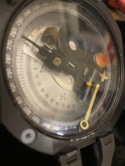 Military M2 Compass Black USED For Parts THS Charvoz 56-0626