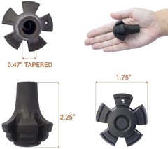 Trekking Pole Tip Rubber Hiking Stick End Cap Protector Replacement
