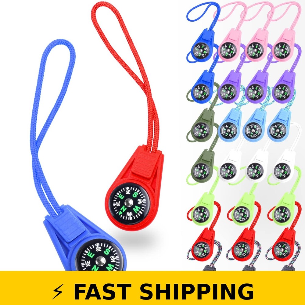 CooBigo 25 Pack Mini Compasses for Kids – Multi-Color