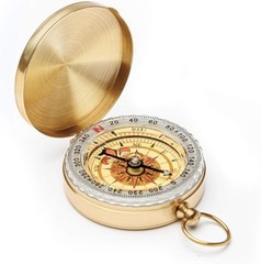 Camping Survival Compass Metal Compass Kids Compass for Hiking Camping 1 Pack