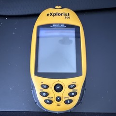 Magellan eXplorist 200 Handheld Hiking GPS Unit Battery Powered Plastic Yellow