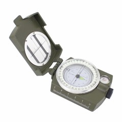High Quality Pocket Military Army Geology Metal Compass Military Green Color