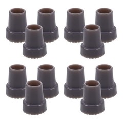 12 Pcs Replacement Crutch Pads Walking Stick Rubber Tips Cane Ends Anti-