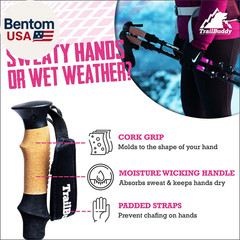 Trekking Poles – Lightweight 7075 Aluminum Hiking Poles for Women, Men & Seniors