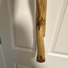 Handcrafted 45” TallWooden Walking Stick Hiking Cane Brown for Dirt Gravel