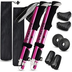 Telescopic Tri-fold Trekking Poles Adjustable Aluminum EVA Grip Hiking Tools New