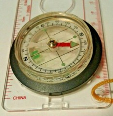 Coleman Compass camping tool, magnifier, ruler