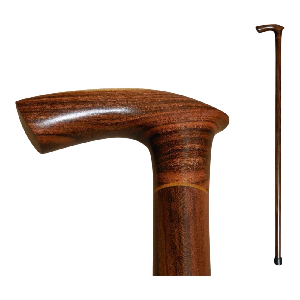 Wooden Walking Stick Handcrafted in Central America, Luxury Laurel Wood