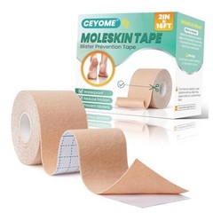 Moleskin Tape – 2in x 16ft – Blister Prevention Tape Mole 2In x 16Ft (1 Roll)