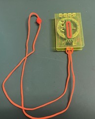 Ultimate Survival Hi Vis. Lensatic Map Compass Made In USA Used Great Condition