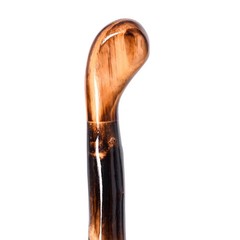 Handcrafted Nature Wood Hiking Stick 55 Inches Long – with Hand Strap and Rub…