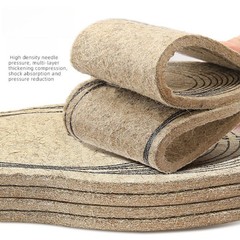 Warm Thick Wool Felt Insoles Shockabsorbing Multisize Winter Foot Comfort