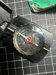 West Germany High End Compass Kompass Wilkie schwarz Germany vintage Rare