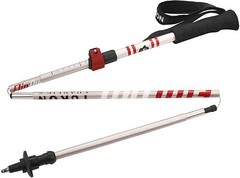 Yukon Charlie’s All Season Aluminum Flipout Trekking Poles (1 Pair), Red/Silver