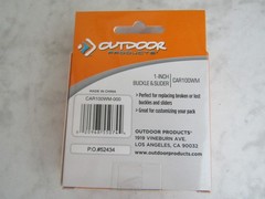 NIB Outdoor Products 1 Inch Buckle & Slider Replacement Gear