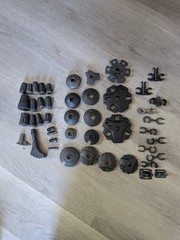 Hiking Trekking Pole Parts Lot – Standard Baskets, Rubber Tips, Clips